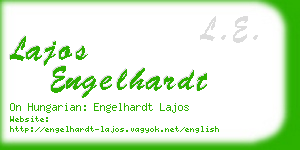 lajos engelhardt business card